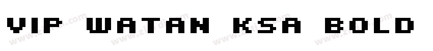 VIP Watan KSa Bold Y字体转换
